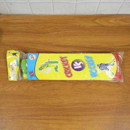 Combo of Light Weight Plastic Bat, Ball & Hockey for Kids, Boys, Indoor, Outdoor Play